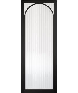 Melrose Black Reeded Glazed Pre-finished Doors Part of Manhattan Range