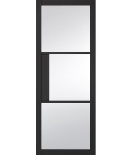 Tribeca 3L Clear Pre-finished Black Door part of Manhattan Range