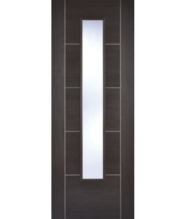 Vancouver Laminate Glazed Dark Grey Door (Pre-Finished)