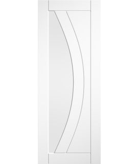 Girona Internal White Primed Door with Clear Glass 
