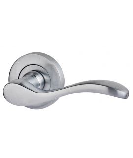 Ariel Satin Chrome Handle Hardware Pack - Latch Or Privacy 