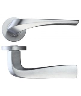 Draco Satin Chrome Handle Hardware Pack - Latch Or Privacy 
