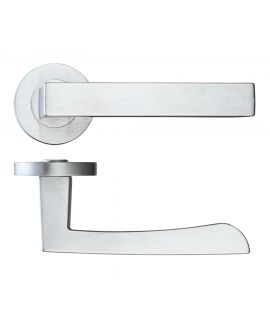 Fornax Satin Chrome Handle Hardware Pack - Latch Or Privacy 