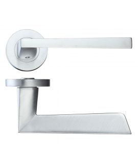 Lyra Satin Chrome Handle Hardware Pack - Latch Or Privacy 