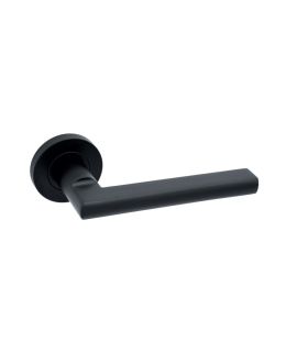 Milan Matt Black Handle Hardware Pack - Latch Or Privacy 
