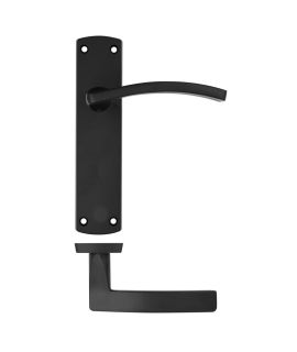 Oxford Matt Black Hardware Pack - Latch Or Privacy 