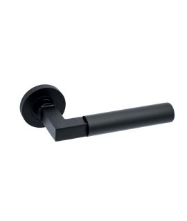 Verona Matt Black Handle Hardware Pack - Latch Or Privacy 