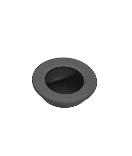 Pocket Door Virgo Matt Black Circle Pull Handle 65mm Diameter