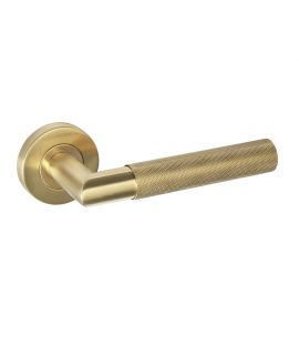 Zurich Satin Gold Handle Hardware Packs - Latch Or Privacy 