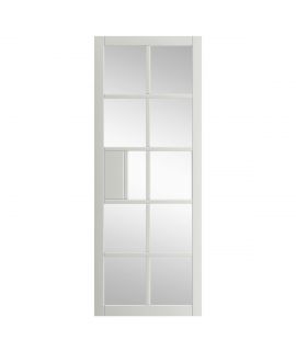 Plaza White Clear Glazed Door