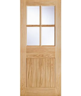 Cottage Stable 4L Unfinished Oak Door