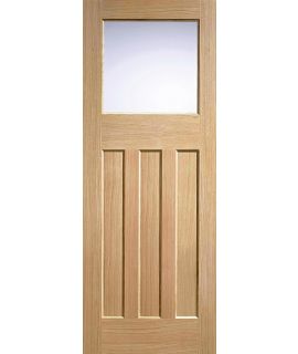 DX 30s Unfinished Glazed Oak Door