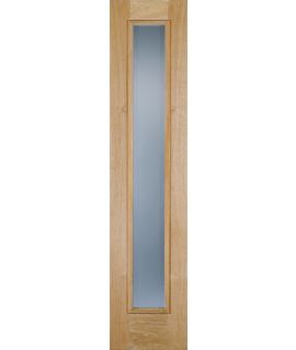 Sidelight 1L Frosted Unfinished Oak Doors 457 x 2057