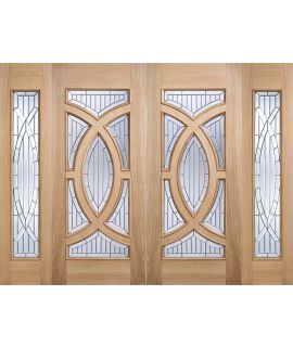 Sidelight 1L Majestic Unfinished Oak Doors 457 x 1981