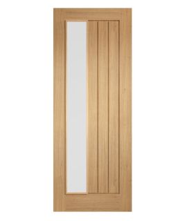 Mexicano Frosted Glazed Offset Oak Veneered Pre-finished Door