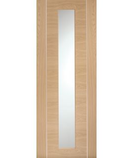 Forli Pre-Finished Internal Oak Door with Clear Glass ** Being Discontinued **