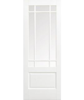 Downham 9L Glazed Primed White Door
