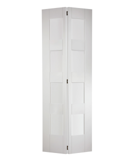 Shaker 4L Bifold Primed White Doors 