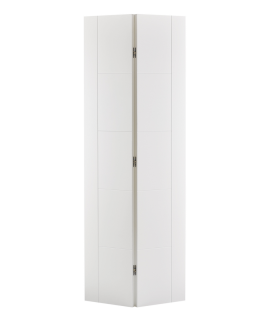 White Primed Vancouver Bi-Fold Door